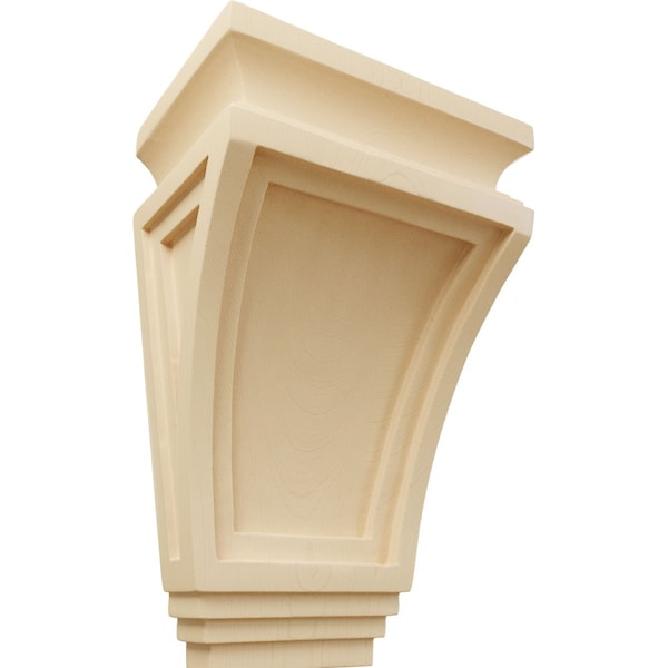 Ekena Millwork 6"W x 4"D x 9"H Arts and Crafts Corbel, Maple COR06X04X09ARMA - main
